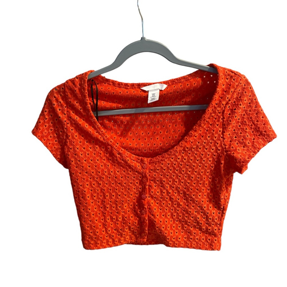 H&M Orange top or shrug. Medium